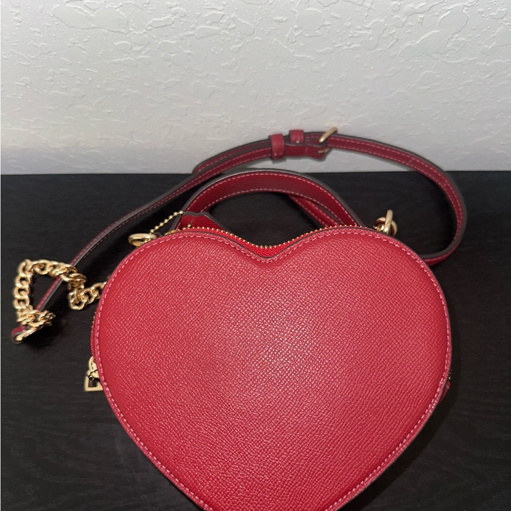 Coach 2023 Valentines Day Red Leather Heart Crossbody Bag LIMITED EDITION - Picture 10 of 11